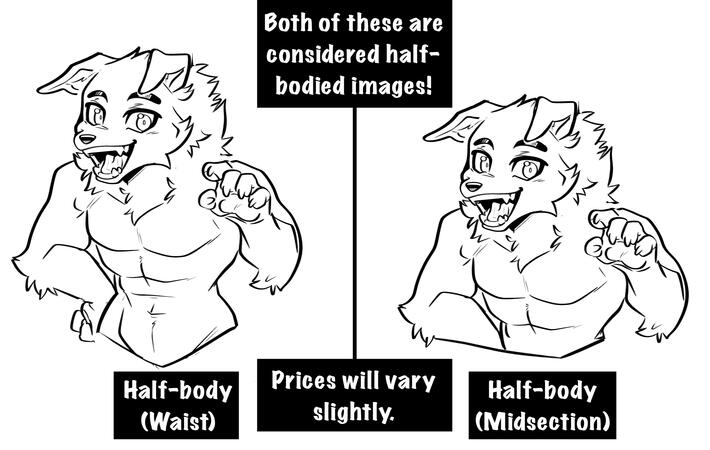 Example: Lineart, Waist + Midsection